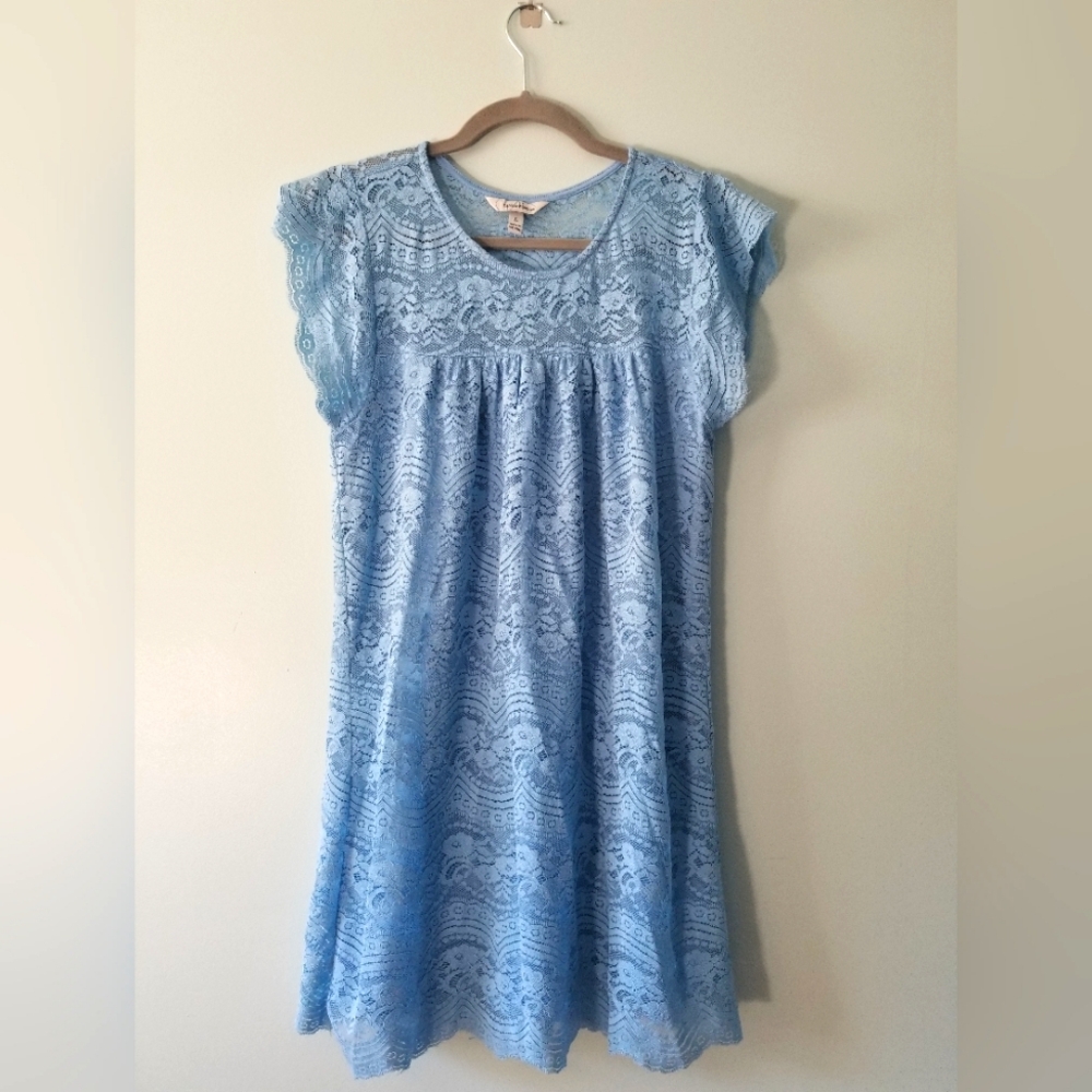 Baby Blue Lace Top